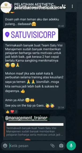 testimoni kursus kecantikan (aesthetic skincare) 5